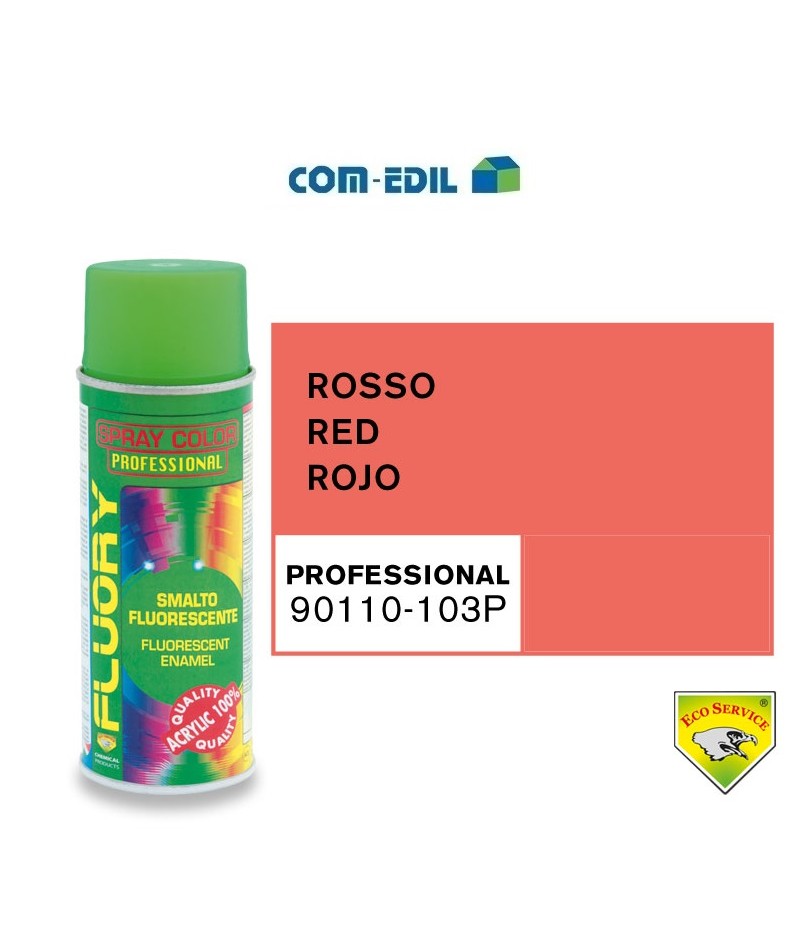 SPRAY FLUORESCENTE ROSSO...